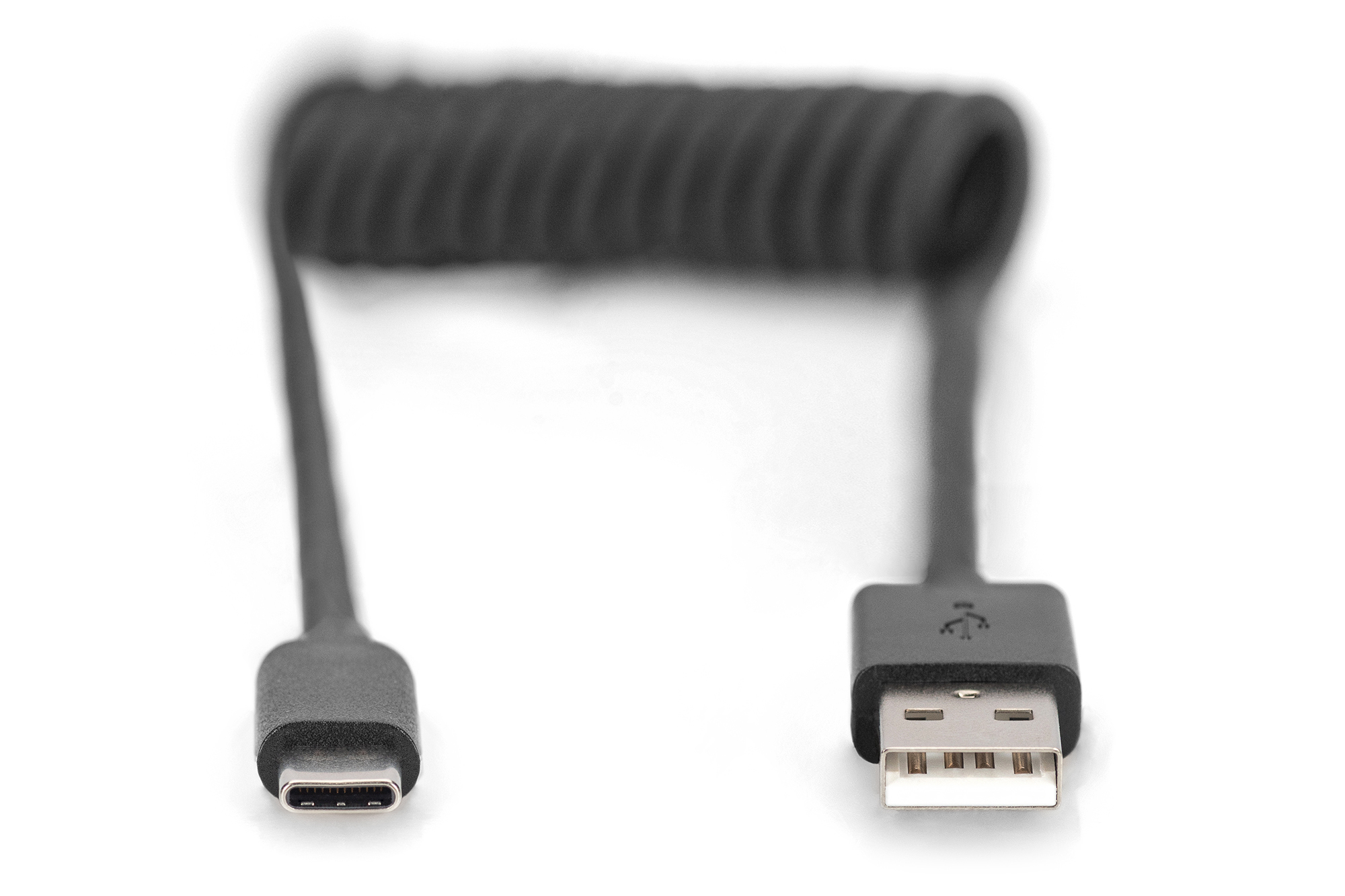 Digitus C�ble spiral� USB 2.0 USB A vers USB-C