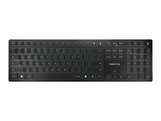 CHERRY KW 9100 SLIM tastiera Universale RF senza fili + Bluetooth QWERTY Portoghese Nero, Grigio