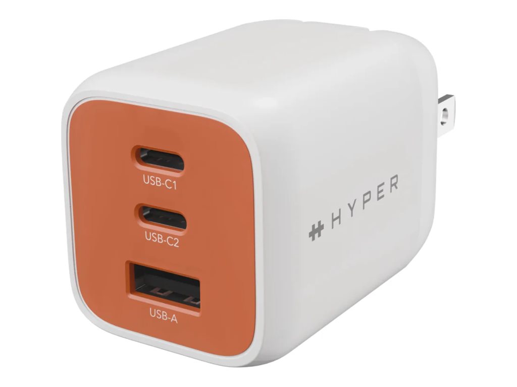 Targus HyperJuice Flex 65W GaN Laptop, Smartphone, Headset, Portable gaming console White, Orange AC Indoor