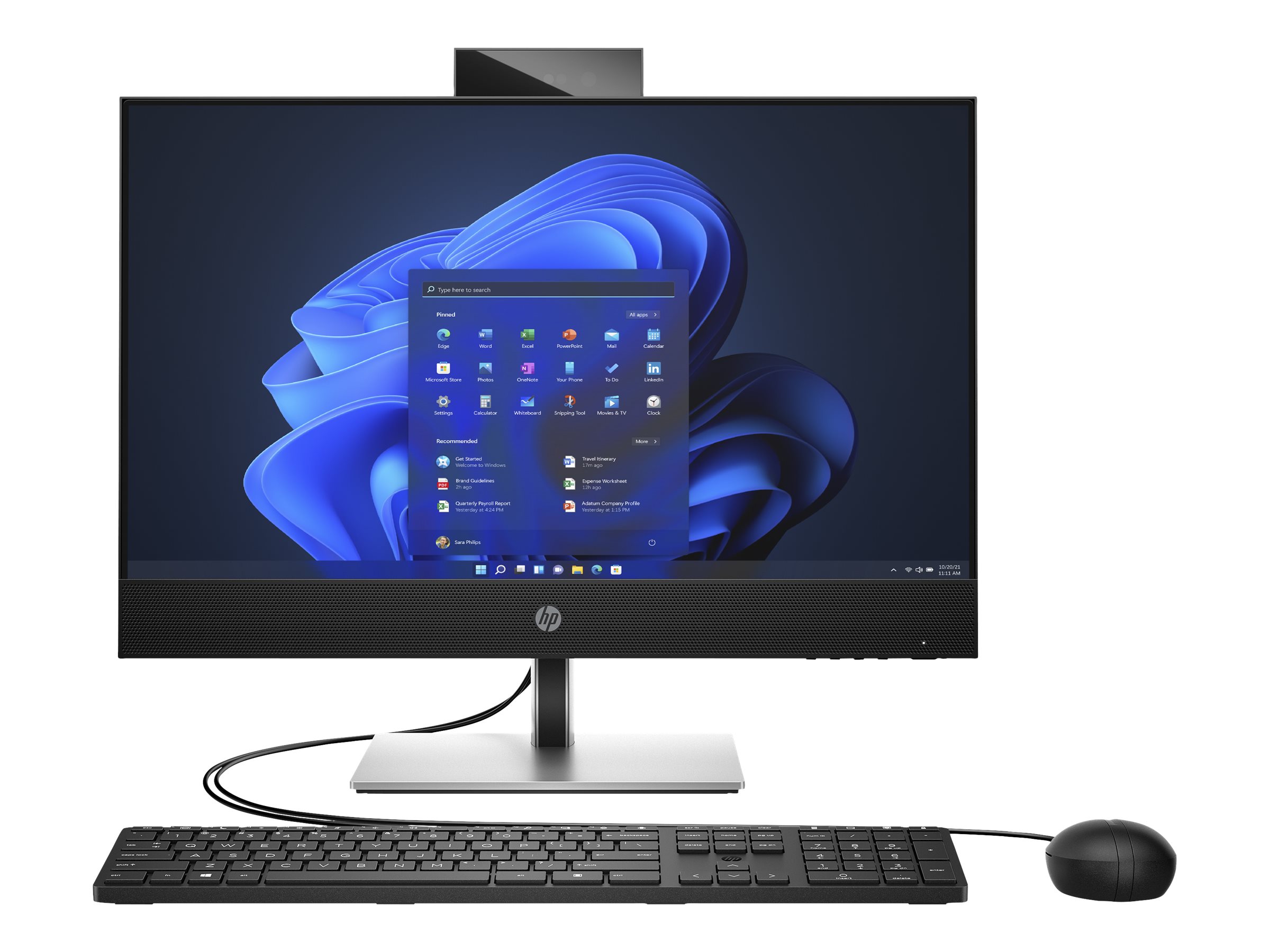 HP ProOne 440 G9 - All-in-One (Komplettlsung) - Core i7 12700T / 1.4 GHz - RAM 16 GB - SSD 512 GB - NVMe - UHD Graphics 770 - GigE, Bluetooth 5.2, 802.11ax (Wi-Fi 6E)