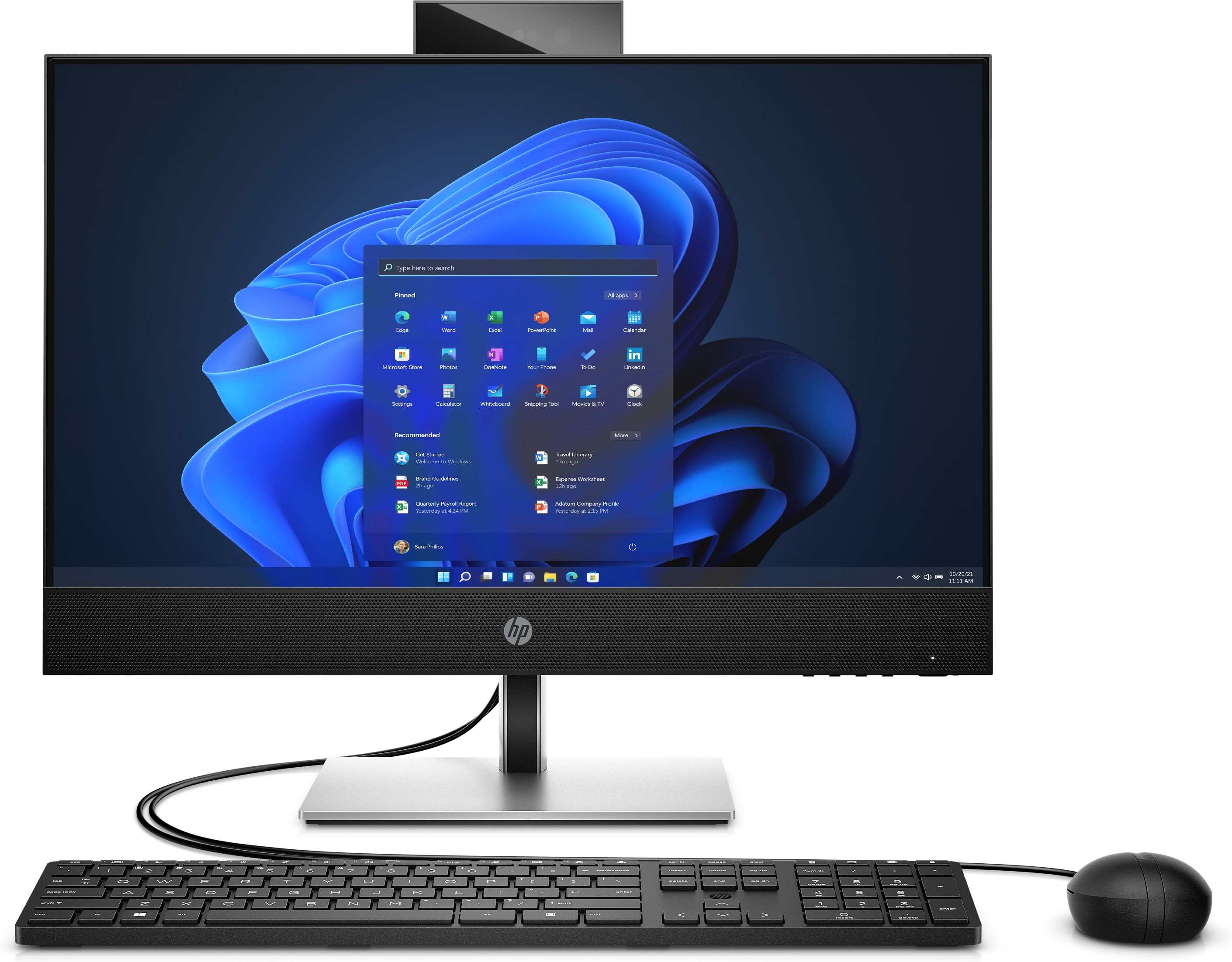 HP ProOne 440 G9 - All-in-One (Komplettlsung) - Core i7 12700T / 1.4 GHz - RAM 16 GB - SSD 512 GB - NVMe - UHD Graphics 770 - GigE, Bluetooth 5.2, 802.11ax (Wi-Fi 6E)