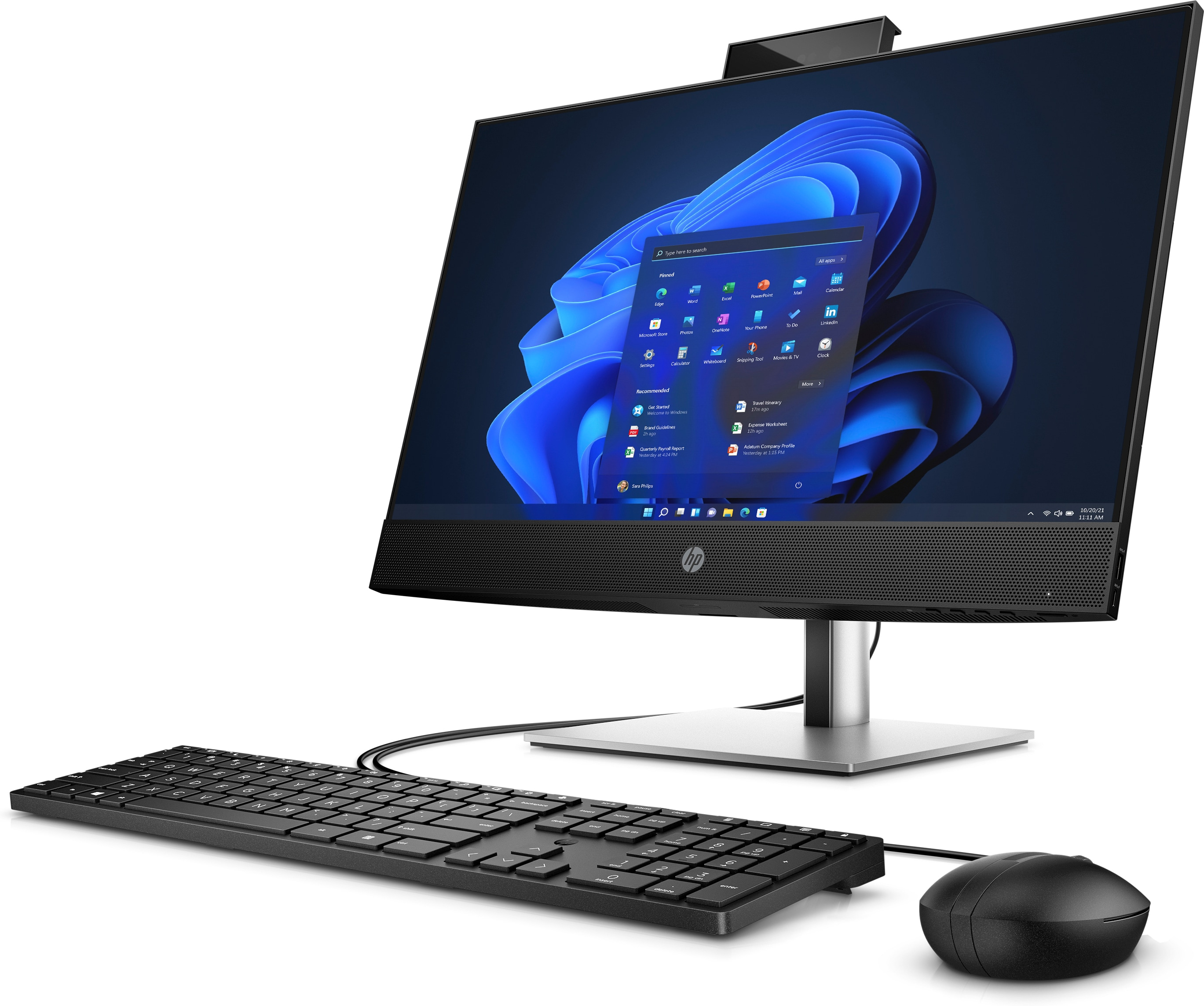 HP ProOne 440 G9 - All-in-One (Komplettlsung) - Core i7 12700T / 1.4 GHz - RAM 16 GB - SSD 512 GB - NVMe - UHD Graphics 770 - GigE, Bluetooth 5.2, 802.11ax (Wi-Fi 6E)