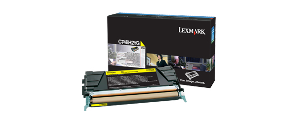 Lexmark C748H2YG cartuccia toner 1 pz Originale Giallo
