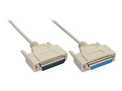 InLine 11422M cable de serie Beige 1,8 m DB25M DB25F