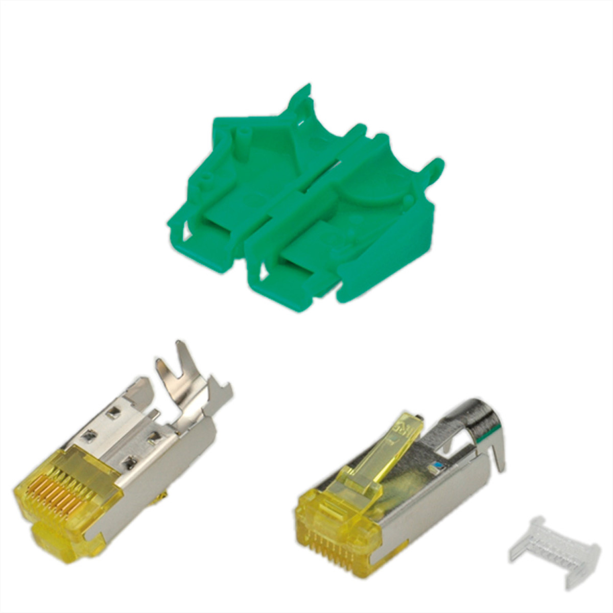 Hirose RJ45 Stecker STP TM31 grn 50 Stueck 3 Elemente Cat.6A - Kabel-/Adapterset - Netzwerk