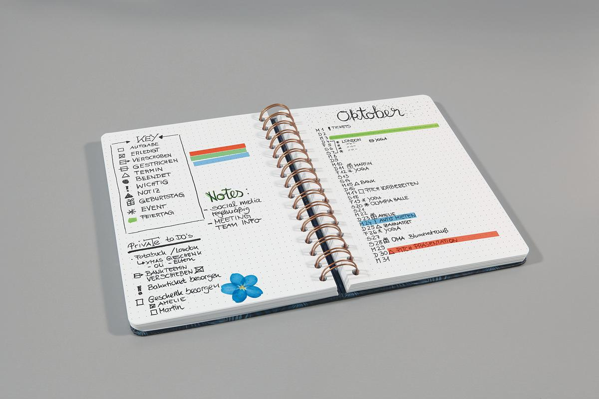 Sigel JN601 quaderno per scrivere A5 240 fogli Nero, Rosa, Bianco