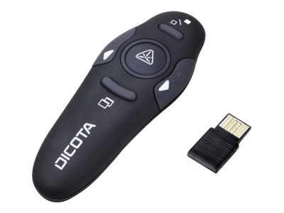 DICOTA D30933 wireless presenter RF Black