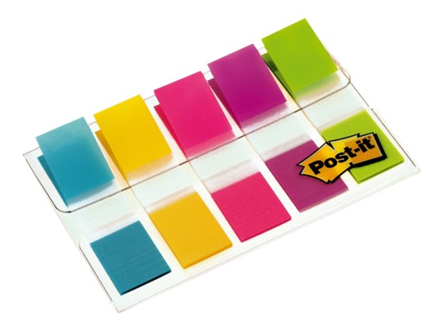 3M Index Mini sort. 11.9x43.2mm 5 Leuchtfarben je 20 Stck