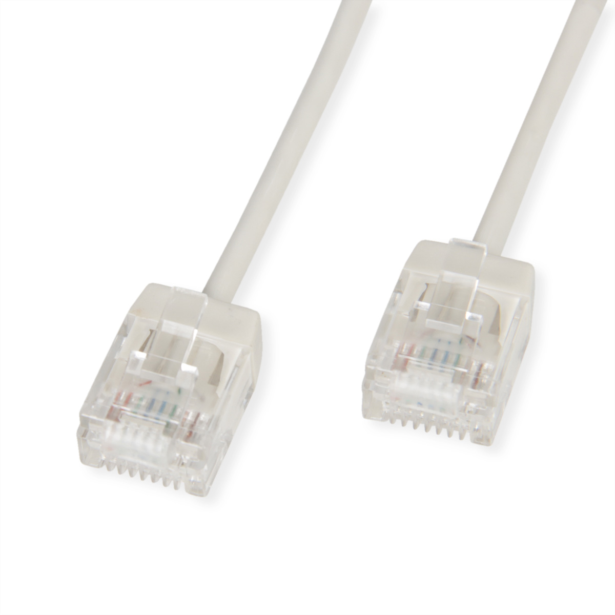 ROLINE UTP Patchkabel Kat.6A Ultra- kurzer RJ45 grau 0.5m - Netzwerk - UTP