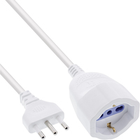 InLine 16403I prolunghe e multiple 3 m 1 presa(e) AC Interno Bianco
