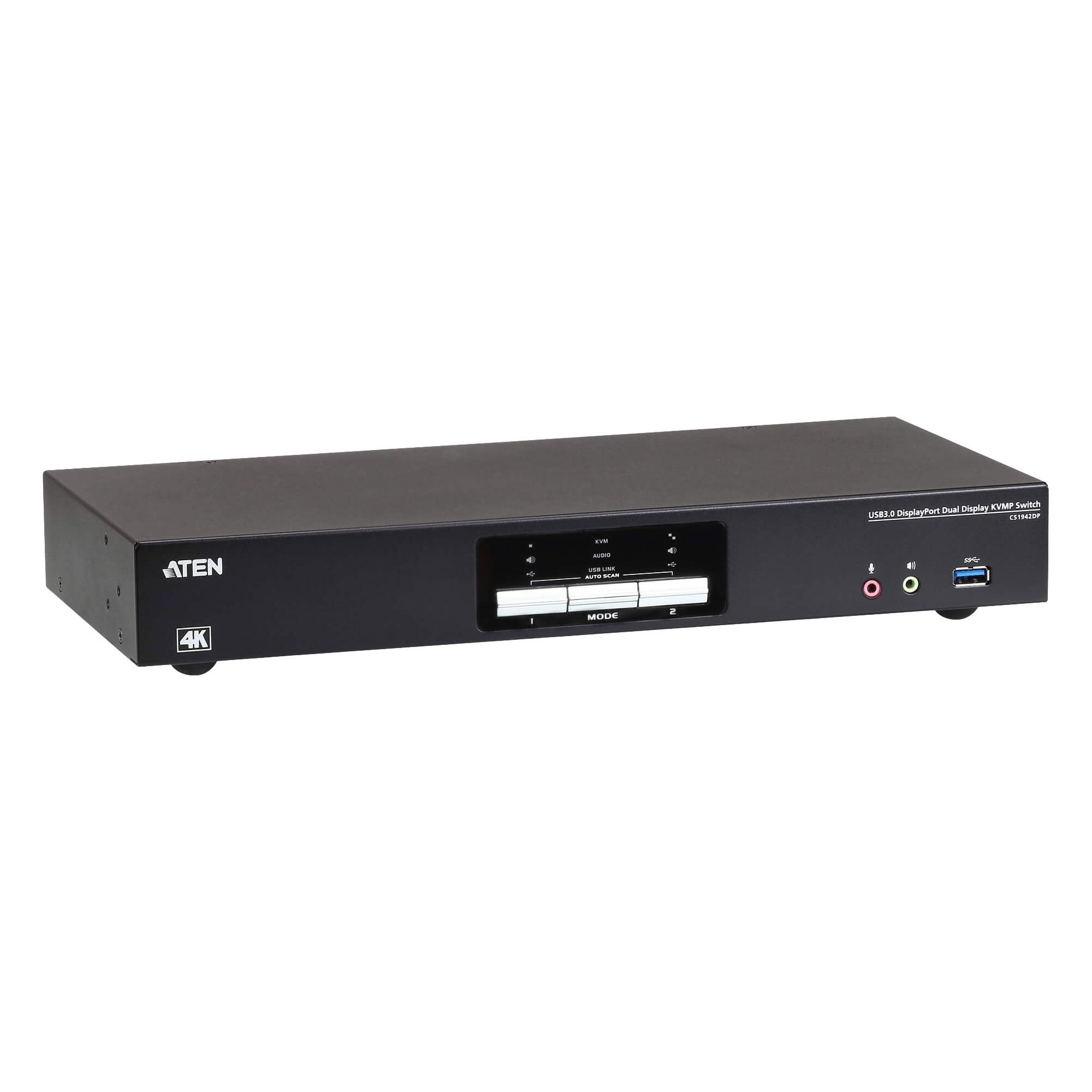 ATEN 2-Port USB 3.0 8K DisplayPort Dual-Display KVMP Switch (Cables included)