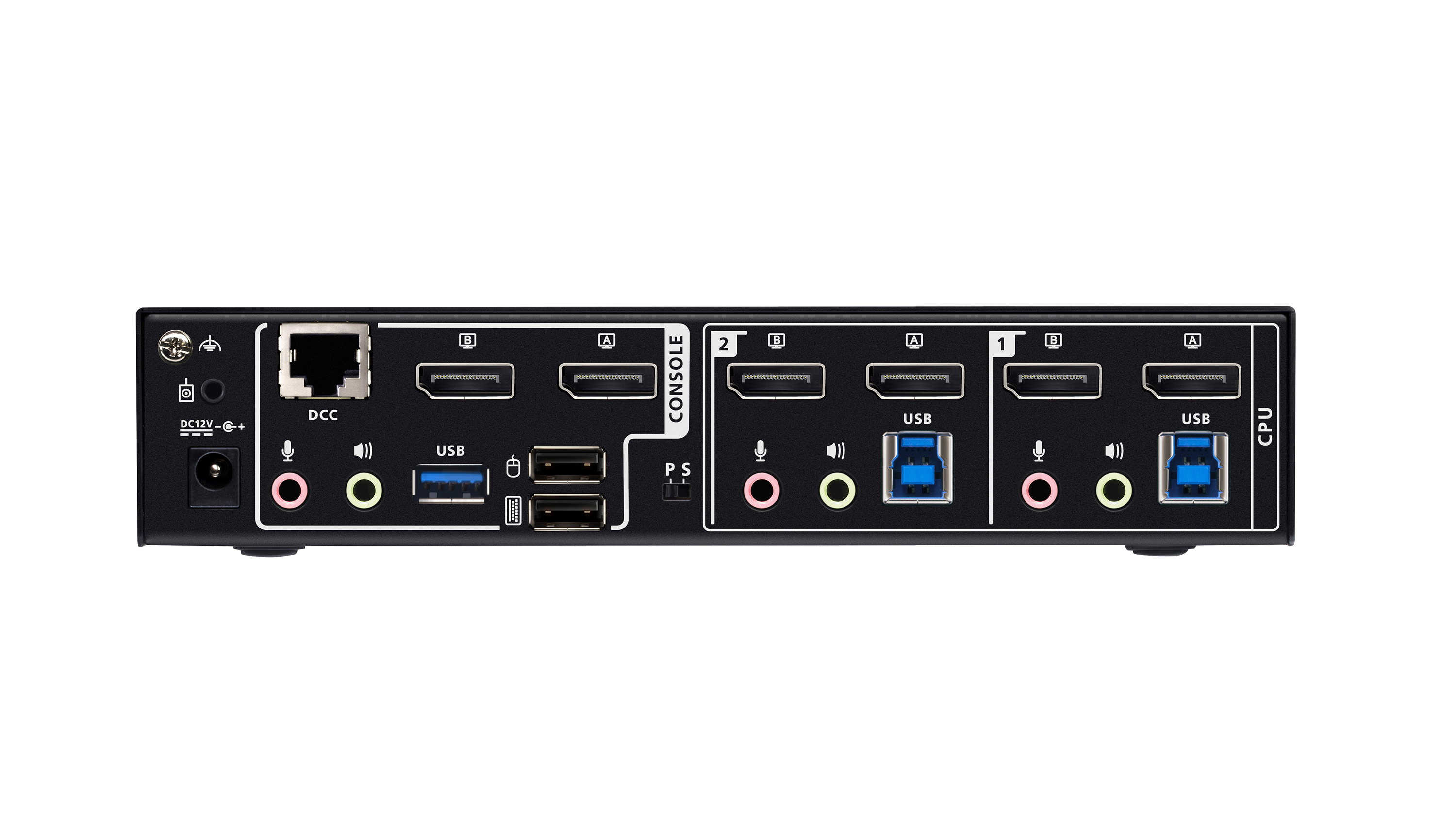 ATEN 2-Port USB 3.0 8K DisplayPort Dual-Display KVMP Switch (Cables included)