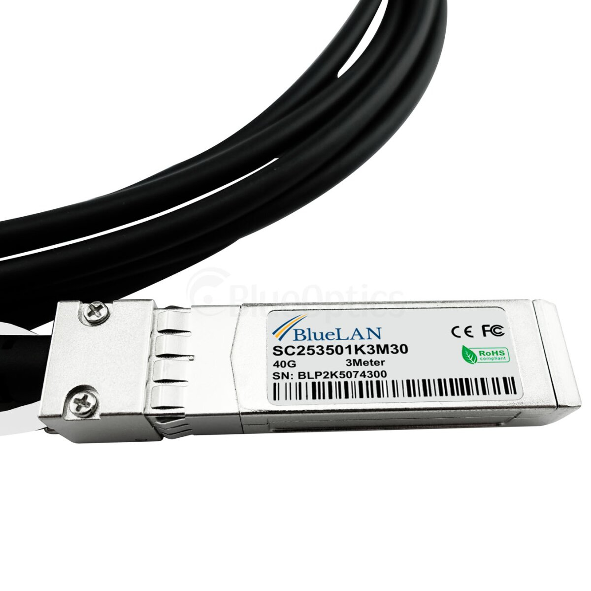 BlueOptics 10322 cavo InfiniBand 5 m QSFP 4xSFP+ Nero