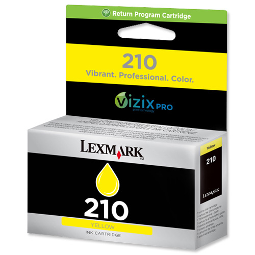 Lexmark 210 Y ink cartridge 1 pc(s) Original Standard Yield Yellow