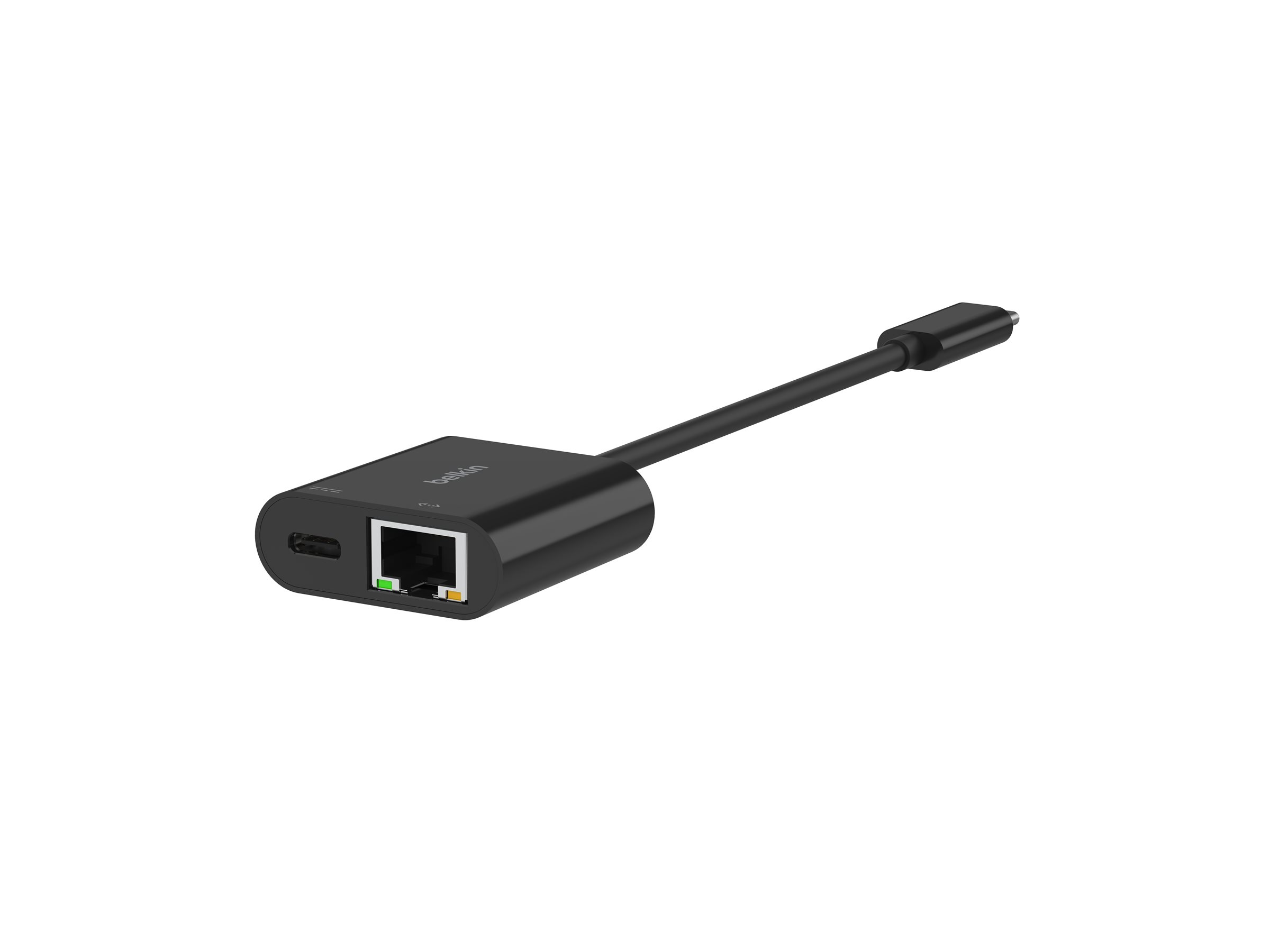 Belkin Netzwerkadapter - USB-C - Gigabit Ethernet x 1 + USB-C (nur Spannungsversorgung)