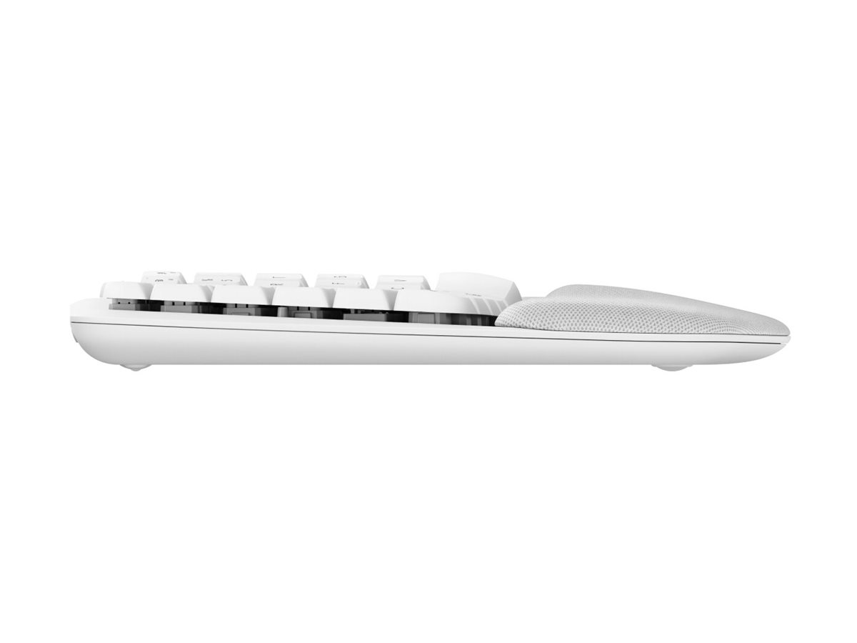 Logitech Wave Keys Wireless Ergonomic Keyboard - OFFWHITE - CENTRAL-419 DE - Touchpen - Bluetooth