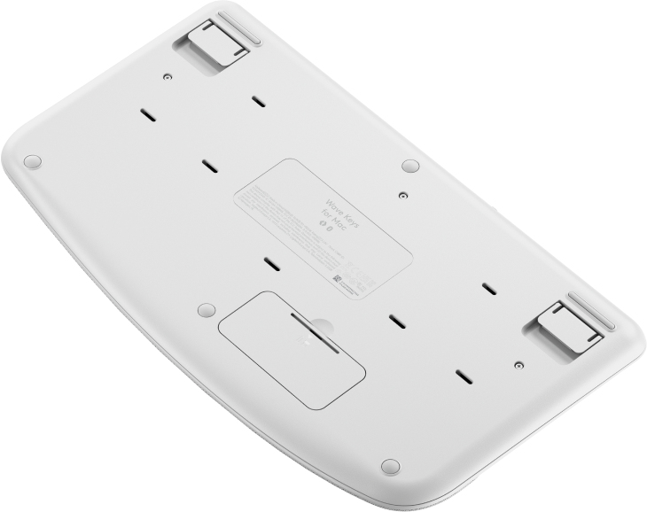 Logitech Wave Keys Wireless Ergonomic Keyboard - OFFWHITE - CENTRAL-419 DE - Touchpen - Bluetooth