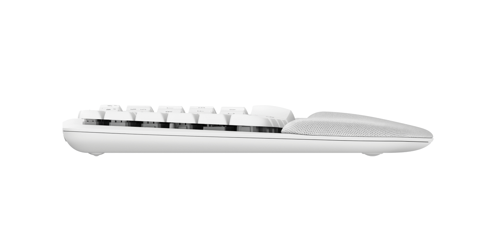 Logitech Wave Keys Wireless Ergonomic Keyboard - OFFWHITE - CENTRAL-419 DE - Touchpen - Bluetooth