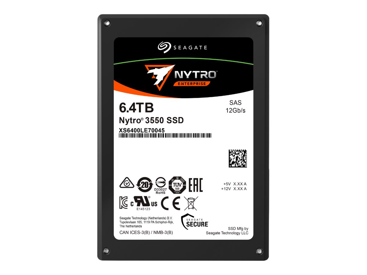 Seagate Nytro 3550 XS6400LE70045 - SSD - Mixed Workloads - 6.4 TB - intern - 2.5 (6.4 cm)