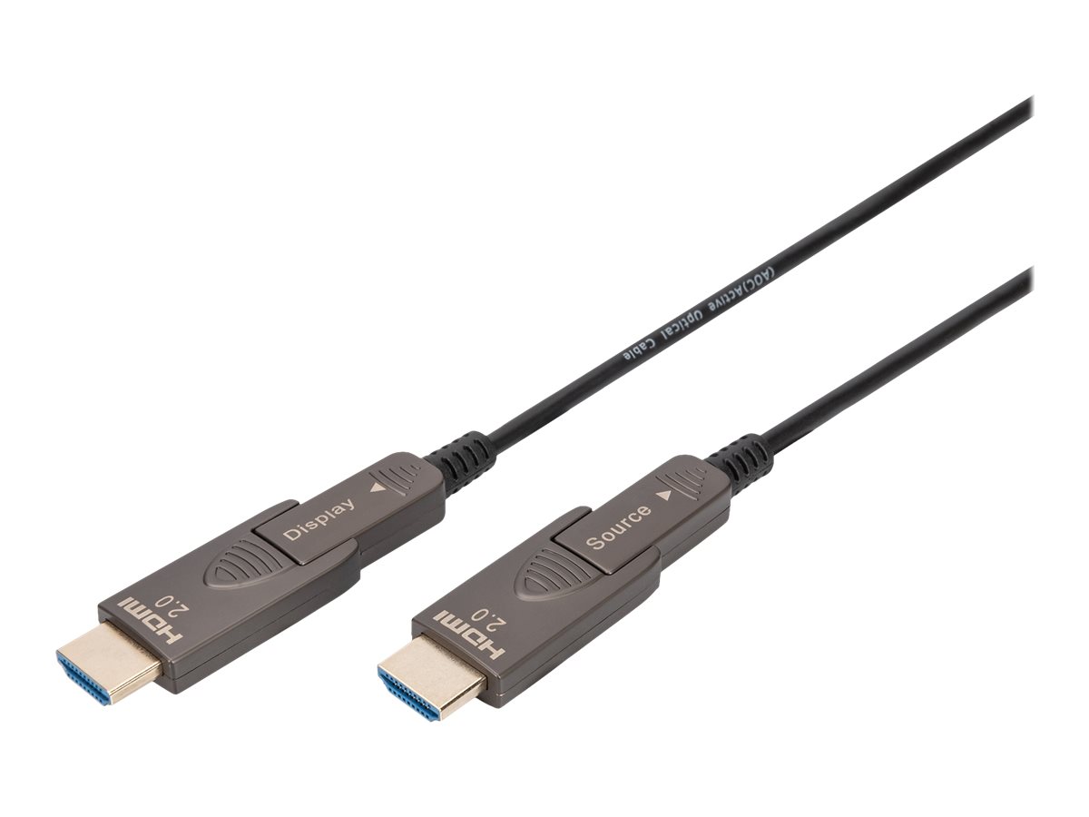 Digitus Cable de fibra ptica hbrido 4K HDMI AOC con 10m conector desmontable