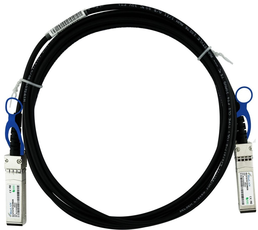 BlueOptics SFP28-DAC-2M-NG-BL cble dInfiniBand Noir
