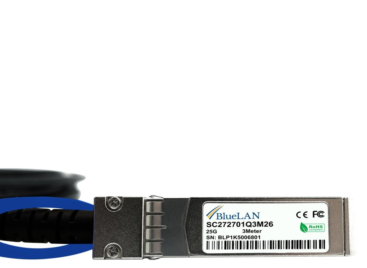 BlueOptics SFP28-DAC-2M-NG-BL cble dInfiniBand Noir