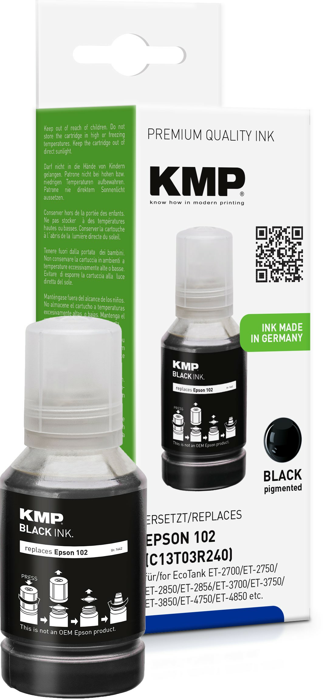 KMP 1642,1001 ink cartridge 1 pc(s) Compatible Black