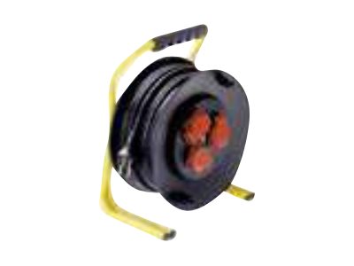 Bachmann Verlngerungsrolle - Wechselstrom 250 V - Ausgangsanschlsse: 3 (3 x Eurostecker)