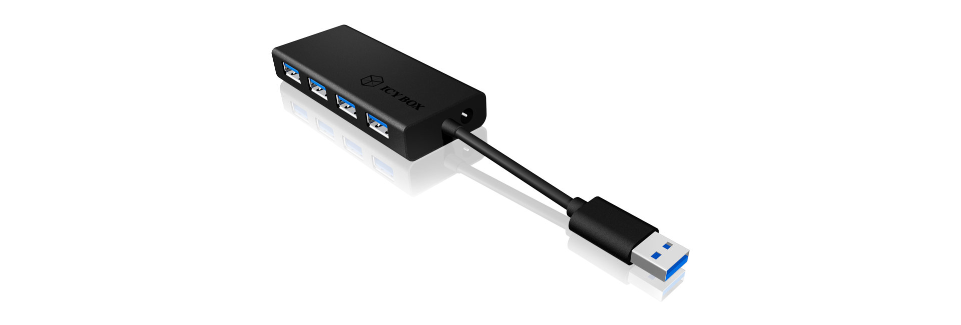 ICY BOX IB-AC6104-B USB 3.2 Gen 1 (3.1 Gen 1) Type-A 5000 Mbit/s Noir