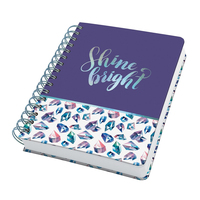 Sigel Notizbuch mit Spirale Jolie ca. DIN A5 punktraster lila/wei Hardcover 240 - A5