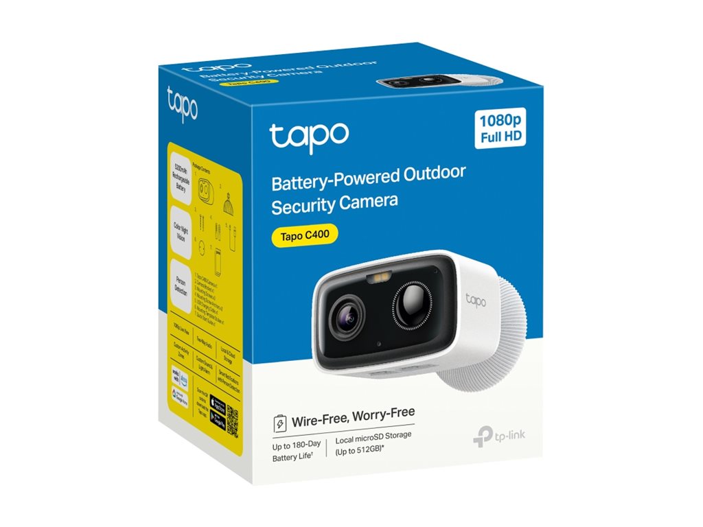 TP-Link Tapo C400 cam�ra de s�curit� Balle (forme) Cam�ra de s�curit� IP Int�rieure et ext�rieure 1920 x 1080 pixels Mur