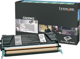 Lexmark C522, C524, C53x Black Return Program Toner Cartridge Cartouche de toner Original Noir