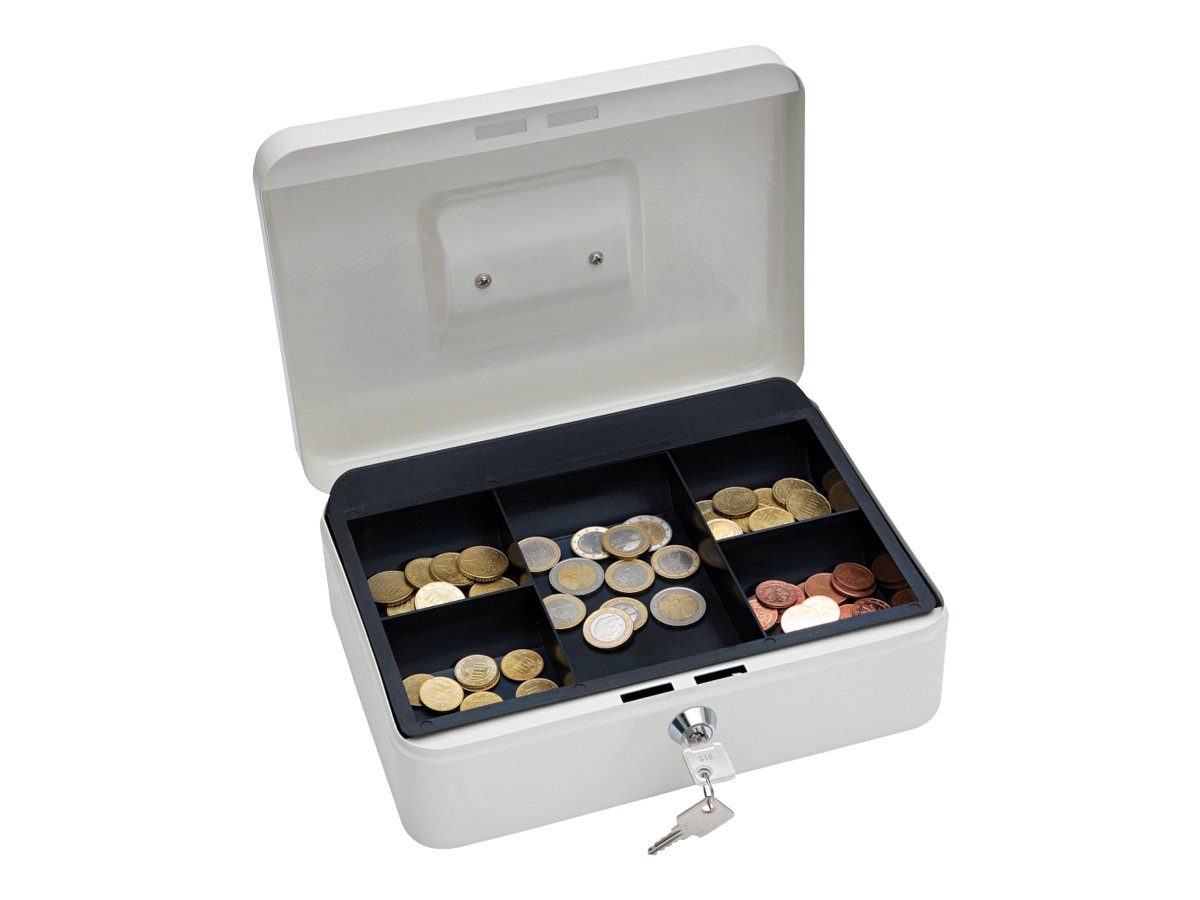 Wedo Cash box, size 3 cash/ticket box White