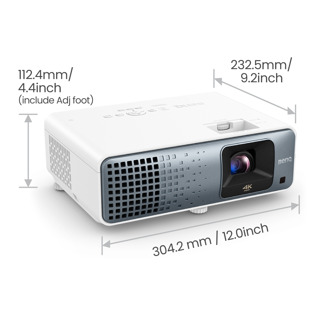 BenQ TK710 vido-projecteur Projecteur  focale standard 3200 ANSI lumens DLP UHD 4K (3840x2160) Compatibilit 3D Noir, Blanc