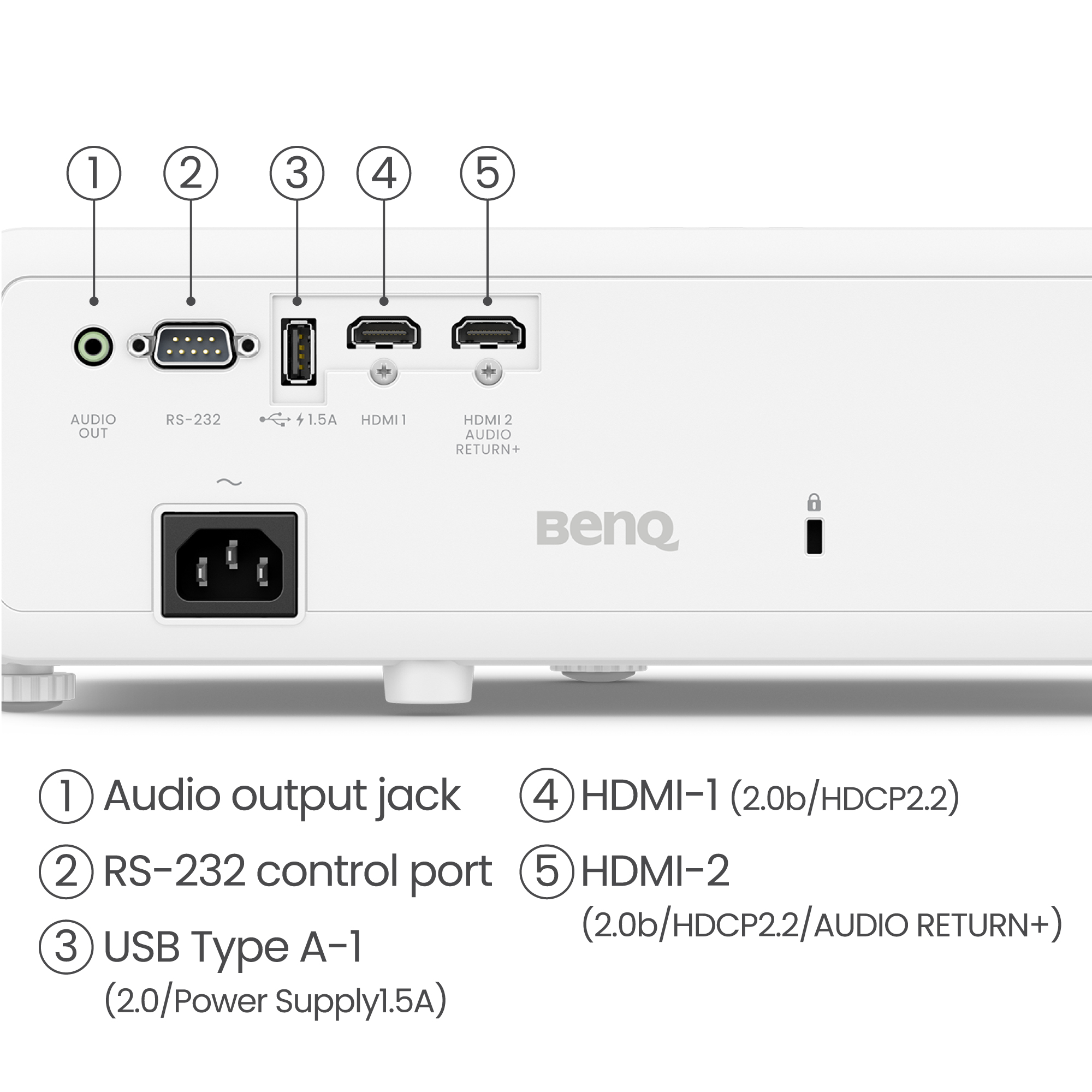 BenQ TK710 vido-projecteur Projecteur  focale standard 3200 ANSI lumens DLP UHD 4K (3840x2160) Compatibilit 3D Noir, Blanc