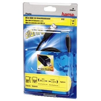 Hama USB-Kabel - USB (M) zu mini-USB Typ B (M)