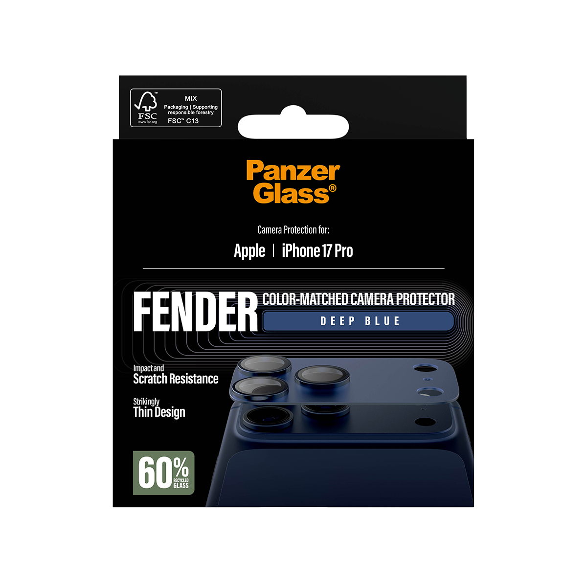 PanzerGlass PG FENDER Cam Prot Blue iPhone 17 Pro