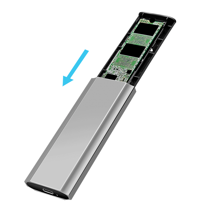 LogiLink UA0439 storage drive enclosure SSD enclosure Grey M.2