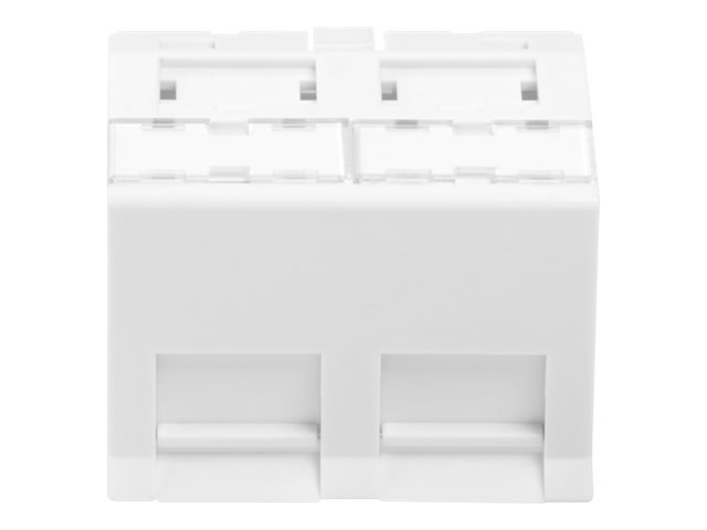 DIGITUS Frontplatte, 2-Port, 45 x 45 mm, abgewinkelt, f�r Rahmen DN-93802-5-SH