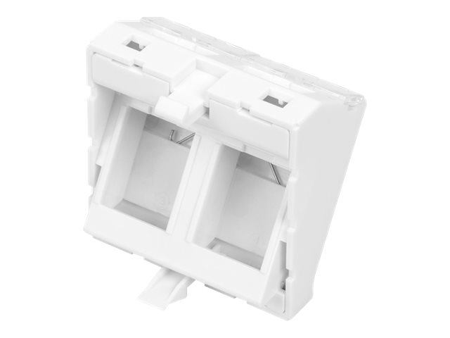 DIGITUS Frontplatte, 2-Port, 45 x 45 mm, abgewinkelt, f�r Rahmen DN-93802-5-SH