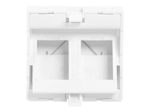 DIGITUS Frontplatte, 2-Port, 45 x 45 mm, abgewinkelt, f�r Rahmen DN-93802-5-SH
