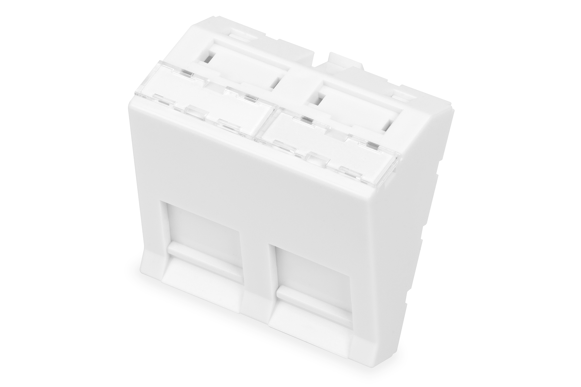 DIGITUS Frontplatte, 2-Port, 45 x 45 mm, abgewinkelt, f�r Rahmen DN-93802-5-SH