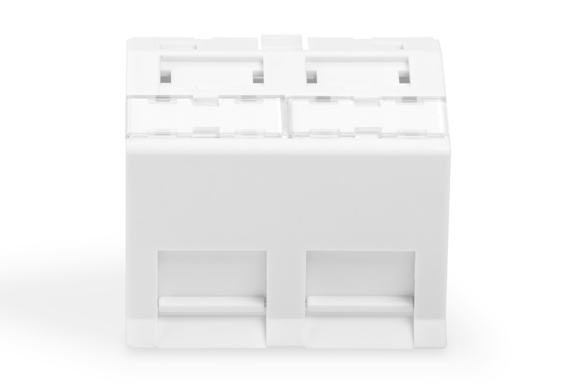 DIGITUS Frontplatte, 2-Port, 45 x 45 mm, abgewinkelt, f�r Rahmen DN-93802-5-SH