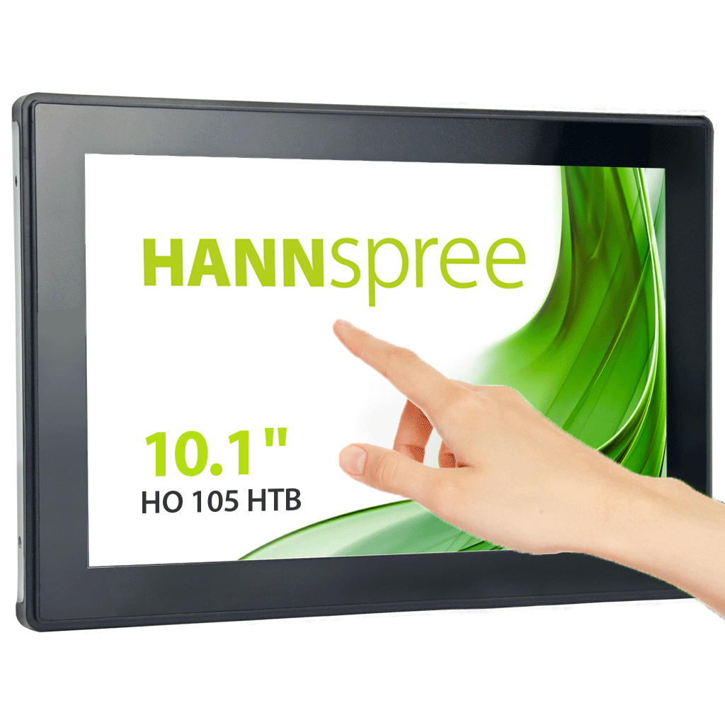 Hannspree Open Frame HO 105 HTB Pantalla plana para se�alizaci�n digital 25,6 cm (10.1) LCD 350 cd / m� HD Negro Pantalla t�ctil