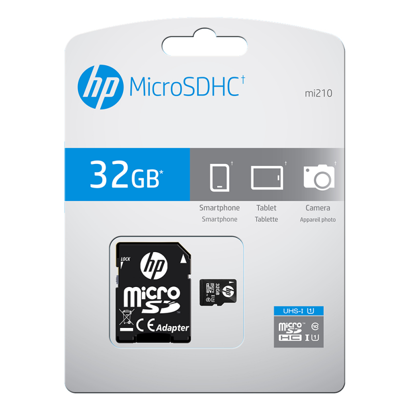 PNY HP - Flash-Speicherkarte (microSDHC/SD-Adapter inbegriffen)