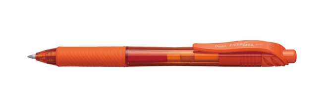 Pentel EnerGel X Penna retrattile a clip Arancione