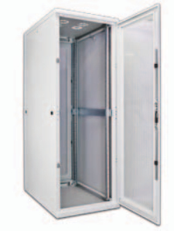 Wirewin 19 Serverschrank, perforierte T�ren, 800x1000mm, grau