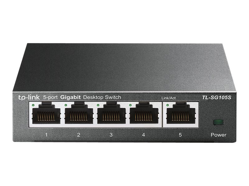 TP-Link TL-SG105S switch No administrado Gigabit Ethernet (10/100/1000) Negro