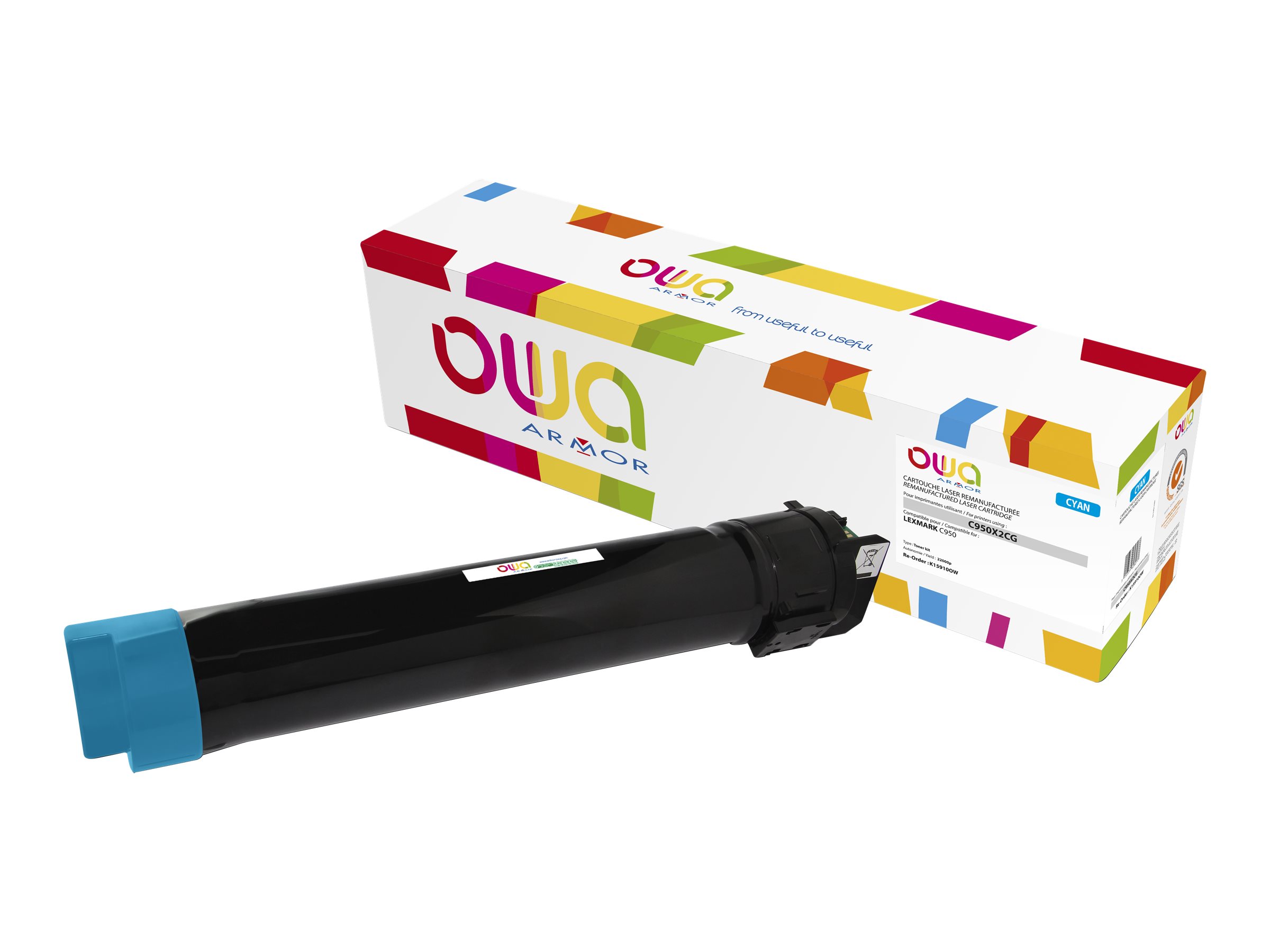 Armor OWA - Cyan - kompatibel - Tonerpatrone (Alternative zu: Lexmark C950X2CG)