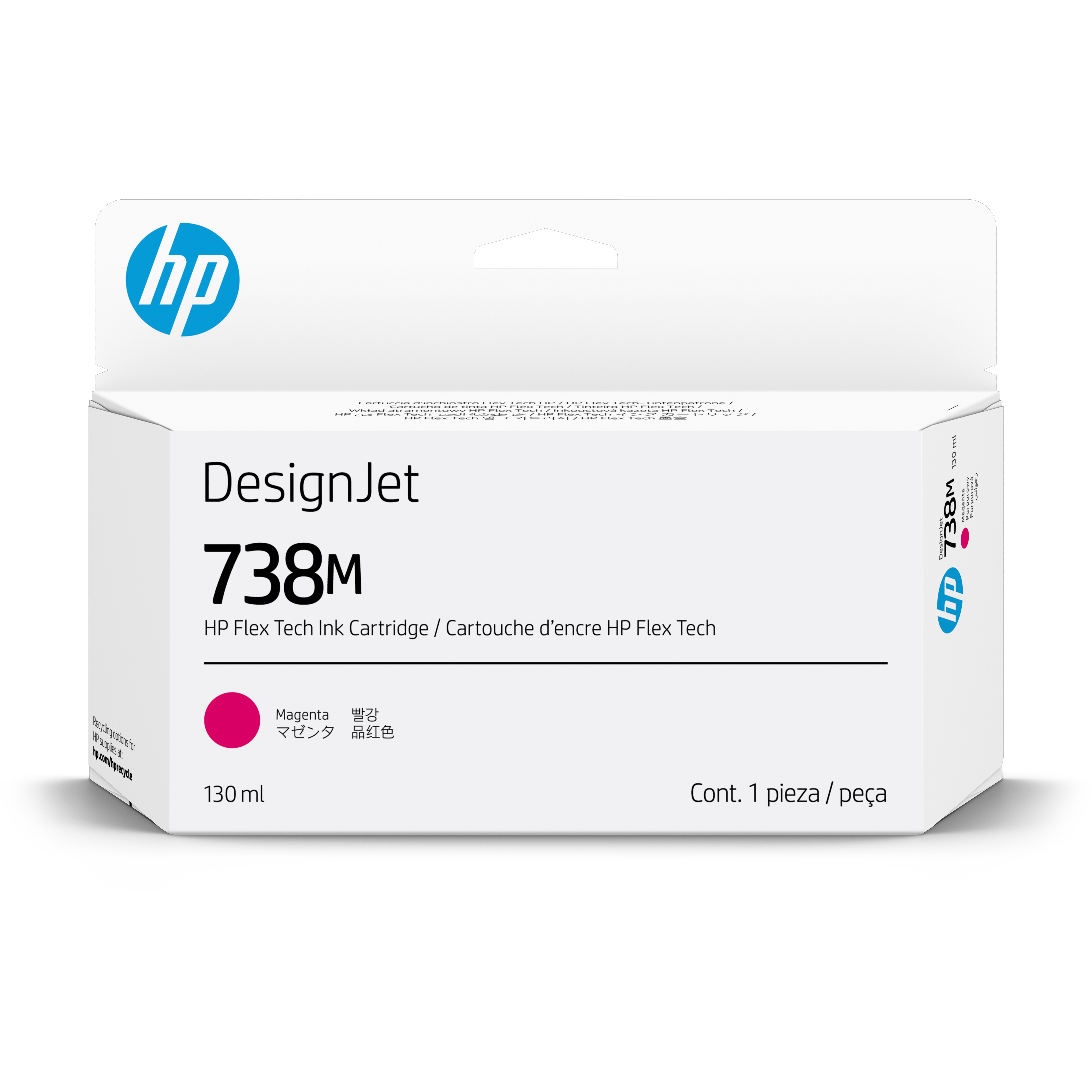 HP 738M - 130 ml - Magenta - original - DesignJet
